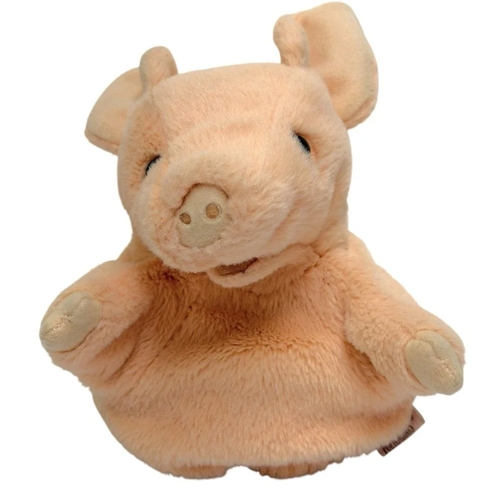 Folkmanis Little Pig Fairy Tale Plush Toy Hand Puppet 7.5
